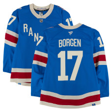 Игровая джерси Will Borgen New York Rangers Fanatics Authentic #17 Blue Alternative vs. Buffalo Sabres on April 8, 2026 Игровая джерси Will Borgen New York Rangers Fanatics Authentic #17 Blue Alternative vs. Buffalo Sabres on April 8, 2026