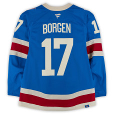 Игровая джерси Will Borgen New York Rangers Fanatics Authentic #17 Blue Alternative vs. Buffalo Sabres on April 8, 2026 Игровая джерси Will Borgen New York Rangers Fanatics Authentic #17 Blue Alternative vs. Buffalo Sabres on April 8, 2026