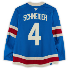 Игровая джерси Braden Schneider New York Rangers Fanatics Authentic #4 Blue Alternate vs. Buffalo Sabres on April 8, 2026 Игровая джерси Braden Schneider New York Rangers Fanatics Authentic #4 Blue Alternate vs. Buffalo Sabres on April 8, 2026