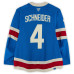 Игровая джерси Braden Schneider New York Rangers Fanatics Authentic #4 Blue Alternate vs. Buffalo Sabres on April 8, 2026