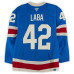 Игровая джерси Noah Laba New York Rangers Fanatics Authentic #42 Blue Alternate vs. Buffalo Sabres on April 8, 2026
