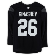 Тренировочный джерси Dmitry Simashev Utah Mammoth Fanatics Authentic Black from the 2024-25 NHL Season Тренировочный джерси Dmitry Simashev Utah Mammoth Fanatics Authentic Black from the 2024-25 NHL Season