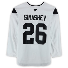 Тренировочный джерси Dmitry Simashev Utah Mammoth Fanatics Authentic White from the 2024-25 NHL Season Тренировочный джерси Dmitry Simashev Utah Mammoth Fanatics Authentic White from the 2024-25 NHL Season