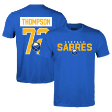 Футболка Buffalo Sabres Tage Thompson Levelwear Royal Richmond Name & Number