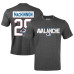 Colorado Avalanche Nathan MacKinnon Levelwear Gray Richmond Name & Number T-Shirt