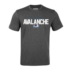 Colorado Avalanche Nathan MacKinnon Levelwear Gray Richmond Name & Number T-Shirt