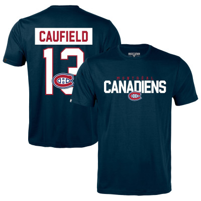 Футболка Montreal Canadiens Cole Caufield Levelwear Navy Richmond Name & Number