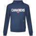 Футболка Montreal Canadiens Cole Caufield Levelwear Navy Relay Name & Number Long Sleeve Hooded