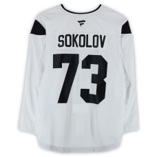 Тренировочный джерси Egor Sokolov Utah Hockey Club Fanatics Authentic White from the 2024-25 NHL Season Тренировочный джерси Egor Sokolov Utah Hockey Club Fanatics Authentic White from the 2024-25 NHL Season