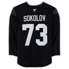 Тренировочный джерси Egor Sokolov Utah Mammoth Fanatics Authentic Black from the 2024-25 NHL Season Тренировочный джерси Egor Sokolov Utah Mammoth Fanatics Authentic Black from the 2024-25 NHL Season