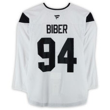 Тренировочный джерси Gregor Biber Utah Mammoth Fanatics Authentic White from the 2024-25 NHL Season Тренировочный джерси Gregor Biber Utah Mammoth Fanatics Authentic White from the 2024-25 NHL Season