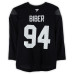 Тренировочный джерси Gregor Biber Utah Mammoth Fanatics Authentic Black from the 2024-25 NHL Season