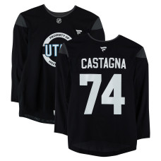 Тренировочный джерси Jonathan Castagna Utah Mammoth Fanatics Authentic Black from the 2024-25 NHL Season Тренировочный джерси Jonathan Castagna Utah Mammoth Fanatics Authentic Black from the 2024-25 NHL Season