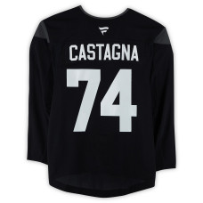 Тренировочный джерси Jonathan Castagna Utah Mammoth Fanatics Authentic Black from the 2024-25 NHL Season Тренировочный джерси Jonathan Castagna Utah Mammoth Fanatics Authentic Black from the 2024-25 NHL Season