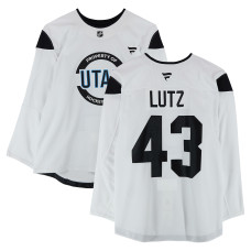 Тренировочный джерси Julian Lutz Utah Hockey Club Fanatics Authentic White from the 2024-25 NHL Season Тренировочный джерси Julian Lutz Utah Hockey Club Fanatics Authentic White from the 2024-25 NHL Season