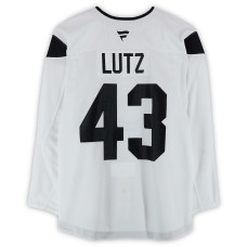 Тренировочный джерси Julian Lutz Utah Hockey Club Fanatics Authentic White from the 2024-25 NHL Season Тренировочный джерси Julian Lutz Utah Hockey Club Fanatics Authentic White from the 2024-25 NHL Season