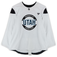 Тренировочный джерси Julian Lutz Utah Hockey Club Fanatics Authentic White from the 2024-25 NHL Season Тренировочный джерси Julian Lutz Utah Hockey Club Fanatics Authentic White from the 2024-25 NHL Season