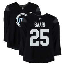 Тренировочный джерси Julius Saari Utah Mammoth Fanatics Authentic Black from the 2024-25 NHL Season Тренировочный джерси Julius Saari Utah Mammoth Fanatics Authentic Black from the 2024-25 NHL Season