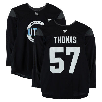 Тренировочный джерси Cal Thomas Utah Mammoth Fanatics Authentic Black from the 2024-25 NHL Season