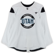 Тренировочный джерси Justin Kipkie Utah Hockey Club Fanatics Authentic White from the 2024-25 NHL Season Тренировочный джерси Justin Kipkie Utah Hockey Club Fanatics Authentic White from the 2024-25 NHL Season