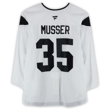 Тренировочный джерси Carsen Musser Utah Hockey Club Fanatics Authentic White from the 2024-25 NHL Season Тренировочный джерси Carsen Musser Utah Hockey Club Fanatics Authentic White from the 2024-25 NHL Season