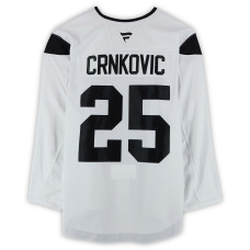 Тренировочный джерси Kyle Crnkovic Utah Mammoth Fanatics Authentic White from the 2024-25 NHL Season Тренировочный джерси Kyle Crnkovic Utah Mammoth Fanatics Authentic White from the 2024-25 NHL Season