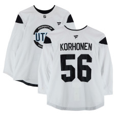 Тренировочный джерси Rasmus Korhonen Utah Hockey Club Fanatics Authentic White from the 2024-25 NHL Season Тренировочный джерси Rasmus Korhonen Utah Hockey Club Fanatics Authentic White from the 2024-25 NHL Season