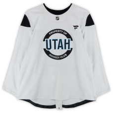 Тренировочный джерси Melker Thelin Utah Hockey Club Fanatics Authentic White from the 2024-25 NHL Season Тренировочный джерси Melker Thelin Utah Hockey Club Fanatics Authentic White from the 2024-25 NHL Season