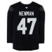 Тренировочный джерси Reggie Newman Utah Mammoth Fanatics Authentic Black from the 2024-25 NHL Season