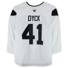 Тренировочный джерси Reid Dyck Utah Hockey Club Fanatics Authentic White from the 2024-25 NHL Season Тренировочный джерси Reid Dyck Utah Hockey Club Fanatics Authentic White from the 2024-25 NHL Season