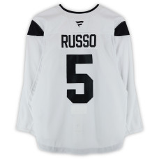Тренировочный джерси Robbie Russo Utah Hockey Club Fanatics Authentic White from the 2024-25 NHL Season Тренировочный джерси Robbie Russo Utah Hockey Club Fanatics Authentic White from the 2024-25 NHL Season
