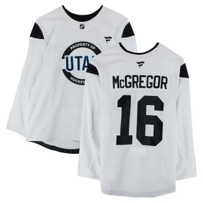 Тренировочный джерси Ryan McGregor Utah Mammoth Fanatics Authentic White from the 2024-25 NHL Season