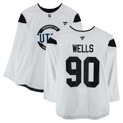 Тренировочный джерси Dylan Wells Utah Mammoth Fanatics Authentic White from the 2024-25 NHL Season