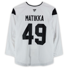 Тренировочный джерси Miko Matikka Utah Hockey Club Fanatics Authentic White from the 2024-25 NHL Season Тренировочный джерси Miko Matikka Utah Hockey Club Fanatics Authentic White from the 2024-25 NHL Season