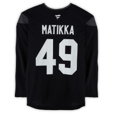 Тренировочный джерси Miko Matikka Utah Mammoth Fanatics Authentic Black from the 2024-25 NHL Season Тренировочный джерси Miko Matikka Utah Mammoth Fanatics Authentic Black from the 2024-25 NHL Season