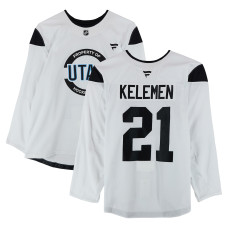 Тренировочный джерси Miloš Kelemen Utah Mammoth Fanatics Authentic White from the 2024-25 NHL Season Тренировочный джерси Miloš Kelemen Utah Mammoth Fanatics Authentic White from the 2024-25 NHL Season