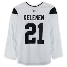 Тренировочный джерси Miloš Kelemen Utah Mammoth Fanatics Authentic White from the 2024-25 NHL Season Тренировочный джерси Miloš Kelemen Utah Mammoth Fanatics Authentic White from the 2024-25 NHL Season