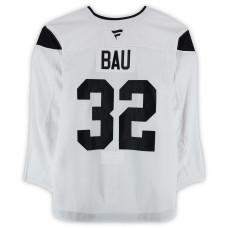 Тренировочный джерси Samu Bau Utah Hockey Club Fanatics Authentic White from the 2024-25 NHL Season Тренировочный джерси Samu Bau Utah Hockey Club Fanatics Authentic White from the 2024-25 NHL Season