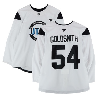 Тренировочный джерси Terrell Goldsmith Utah Hockey Club Fanatics Authentic White from the 2024-25 NHL Season