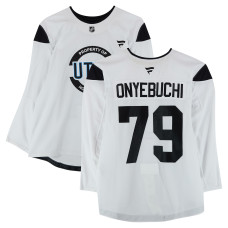 Тренировочный джерси Montana Onyebuchi Utah Mammoth Fanatics Authentic White from the 2024-25 NHL Season Тренировочный джерси Montana Onyebuchi Utah Mammoth Fanatics Authentic White from the 2024-25 NHL Season