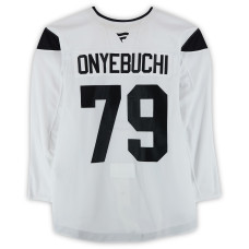 Тренировочный джерси Montana Onyebuchi Utah Mammoth Fanatics Authentic White from the 2024-25 NHL Season Тренировочный джерси Montana Onyebuchi Utah Mammoth Fanatics Authentic White from the 2024-25 NHL Season