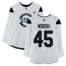 Тренировочный джерси Noel Nordh Utah Hockey Club Fanatics Authentic White from the 2024-25 NHL Season Тренировочный джерси Noel Nordh Utah Hockey Club Fanatics Authentic White from the 2024-25 NHL Season