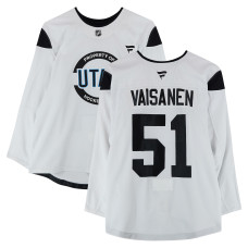 Тренировочный джерси Veeti Vaisanen Utah Hockey Club Fanatics Authentic White from the 2024-25 NHL Season Тренировочный джерси Veeti Vaisanen Utah Hockey Club Fanatics Authentic White from the 2024-25 NHL Season