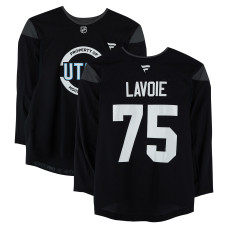 Тренировочный джерси Tomas Lavoie Utah Mammoth Fanatics Authentic Black from the 2024-25 NHL Season Тренировочный джерси Tomas Lavoie Utah Mammoth Fanatics Authentic Black from the 2024-25 NHL Season