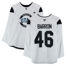 Тренировочный джерси Travis Barron Utah Hockey Club Fanatics Authentic White from the 2024-25 NHL Season Тренировочный джерси Travis Barron Utah Hockey Club Fanatics Authentic White from the 2024-25 NHL Season