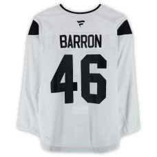 Тренировочный джерси Travis Barron Utah Hockey Club Fanatics Authentic White from the 2024-25 NHL Season Тренировочный джерси Travis Barron Utah Hockey Club Fanatics Authentic White from the 2024-25 NHL Season
