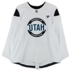Тренировочный джерси Travis Barron Utah Hockey Club Fanatics Authentic White from the 2024-25 NHL Season Тренировочный джерси Travis Barron Utah Hockey Club Fanatics Authentic White from the 2024-25 NHL Season