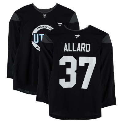 Тренировочный джерси Owen Allard Utah Mammoth Fanatics Authentic Black from the 2024-25 NHL Season