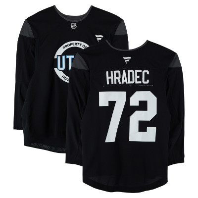 Тренировочный джерси Vojtěch Hradec Utah Mammoth Fanatics Authentic Black from the 2024-25 NHL Season