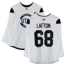 Тренировочный джерси Ludvig Lafton Utah Hockey Club Fanatics Authentic White from the 2024-25 NHL Season Тренировочный джерси Ludvig Lafton Utah Hockey Club Fanatics Authentic White from the 2024-25 NHL Season